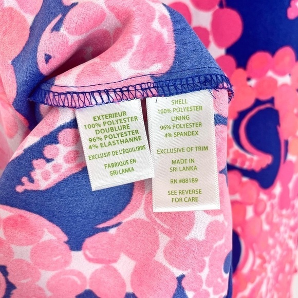 Lilly Pulitzer Donna Romper in Rare Ikat Blue M’ocean Octopus Print Size 0 - Picture 10 of 11
